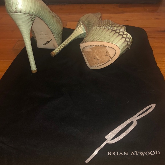 BRIAN ATWOOD Python Playform Pumps - Picture 2 of 4